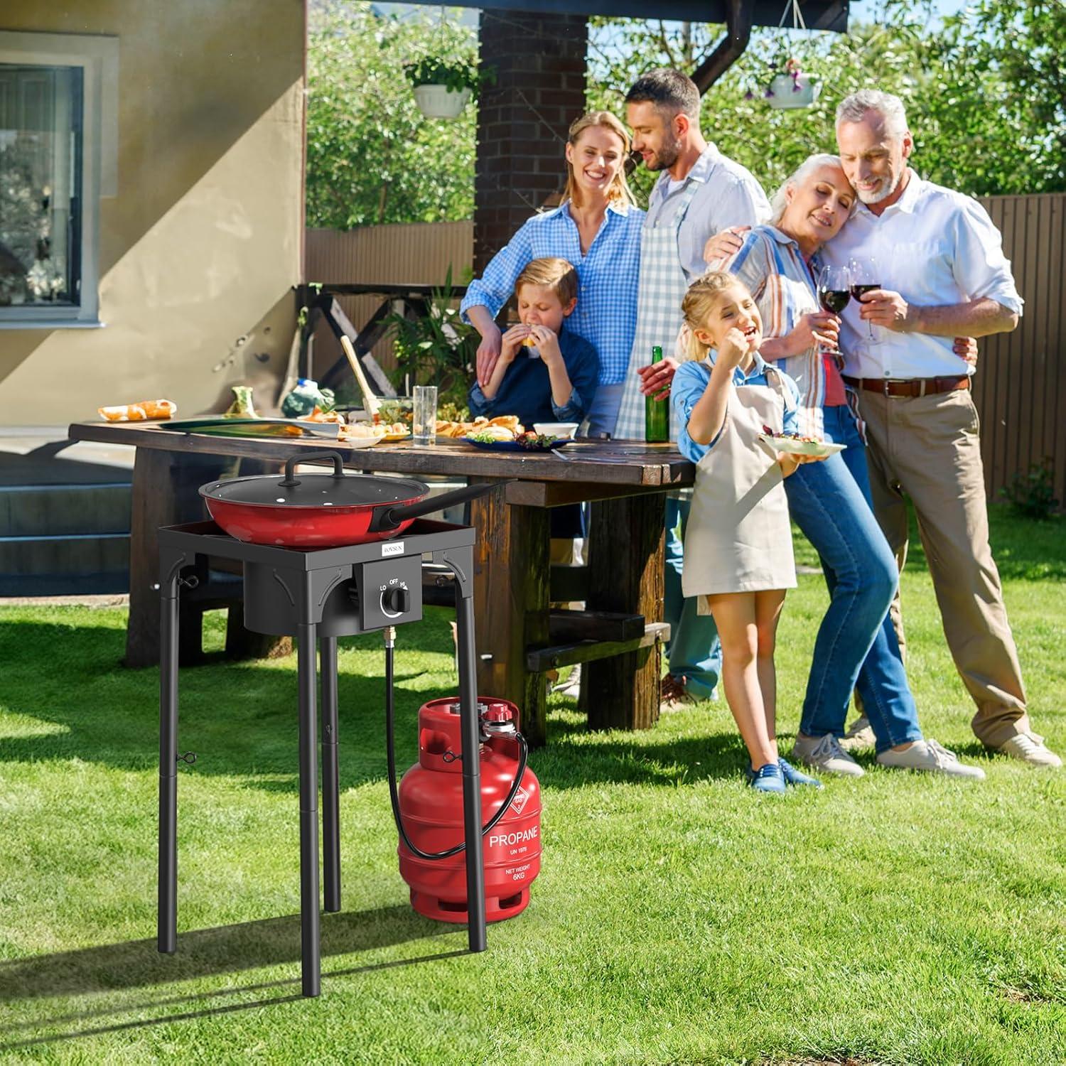 Estufa de Gas Portátil ROVSUN 100,000 BTU Propano Camping