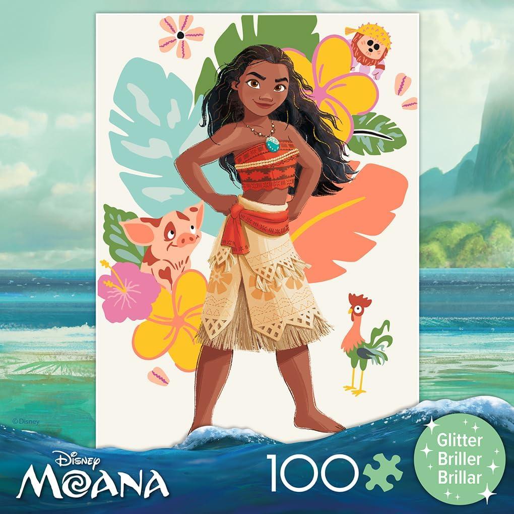 Rompecabezas Disney Moana Ceaco 100 Piezas con Brillo