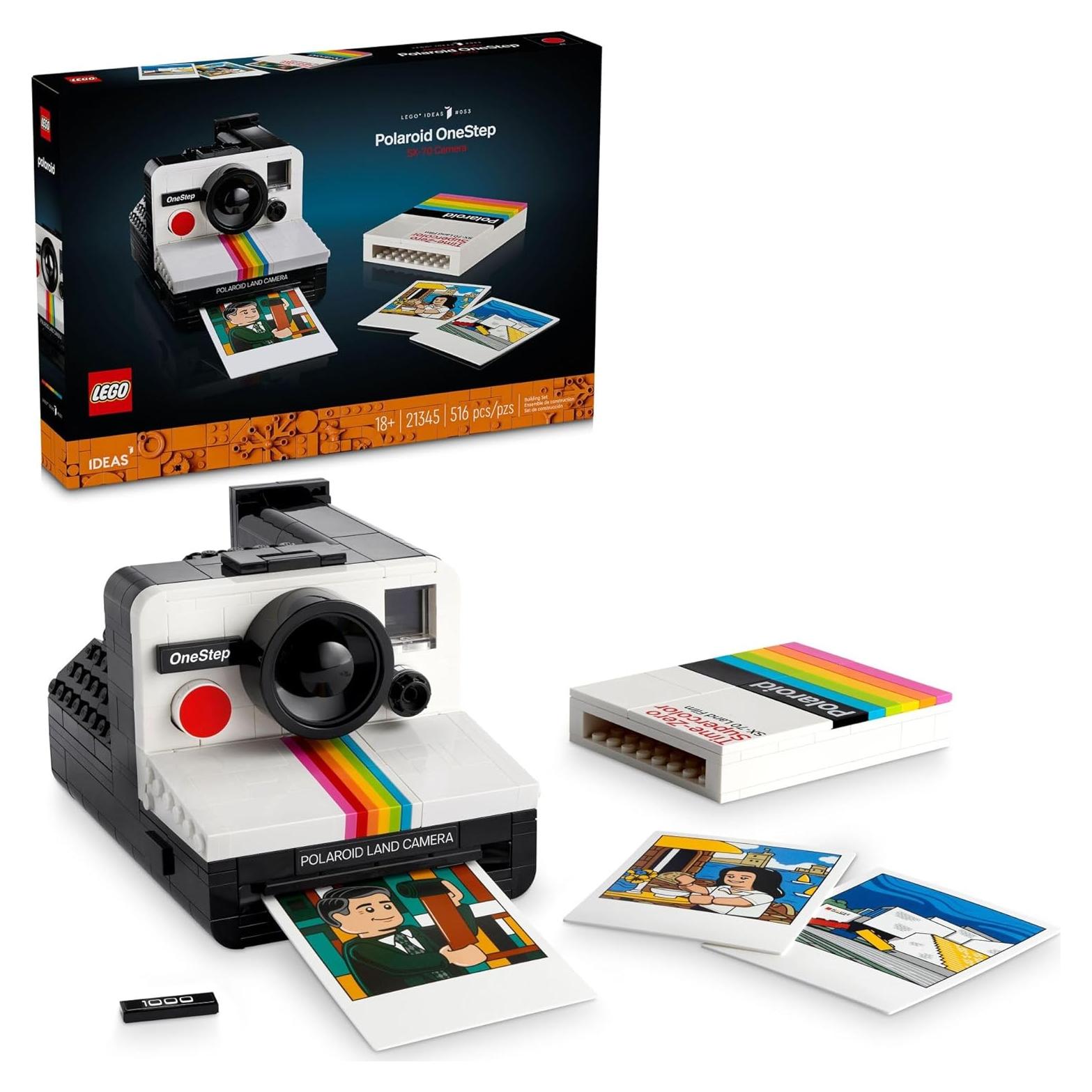 LEGO Ideas Cámara Polaroid OneStep SX-70 21345 - Set Adultos