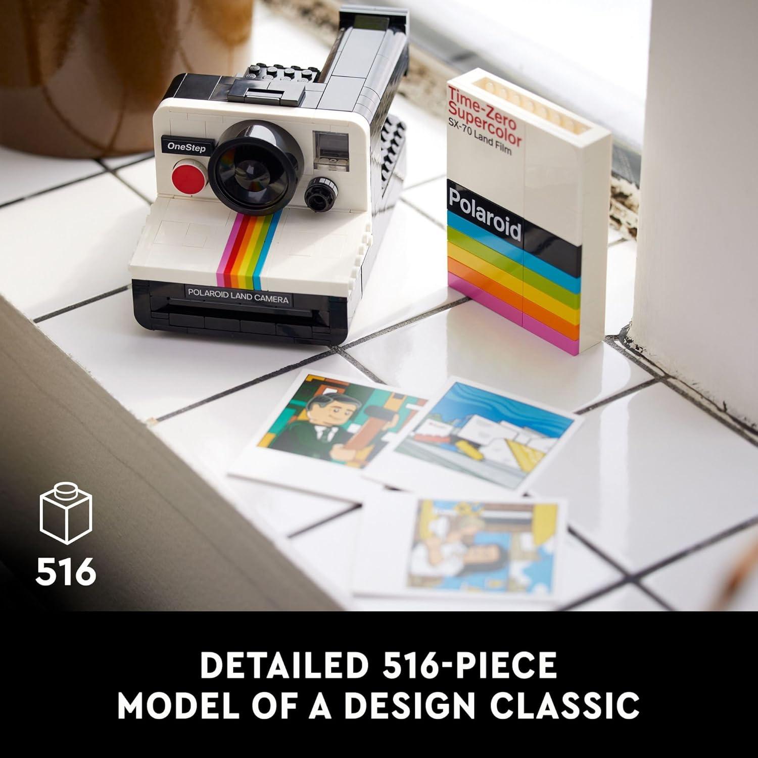 LEGO Ideas Cámara Polaroid OneStep SX-70 21345 - Set Adultos