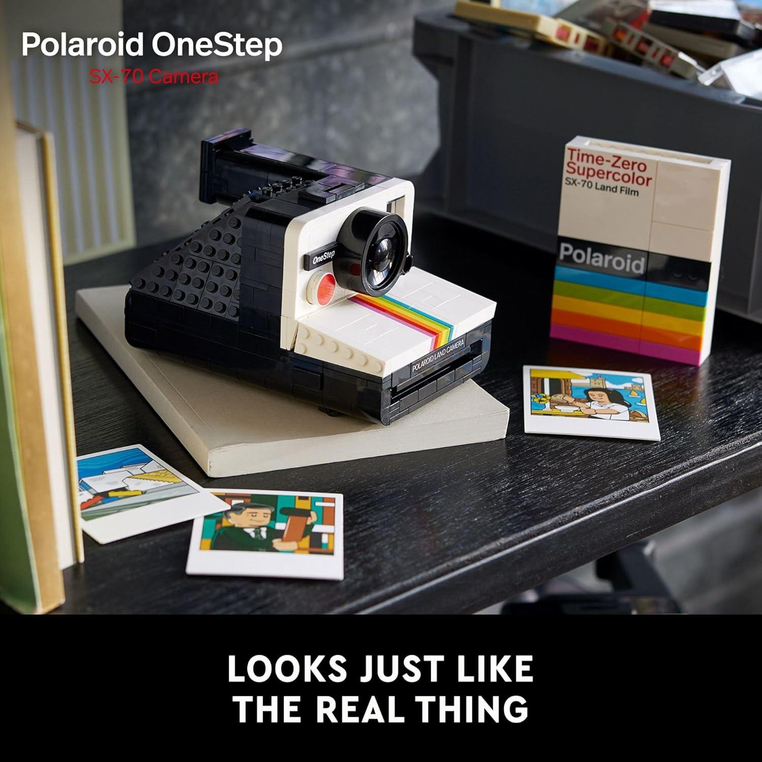 LEGO Ideas Cámara Polaroid OneStep SX-70 21345 - Set Adultos