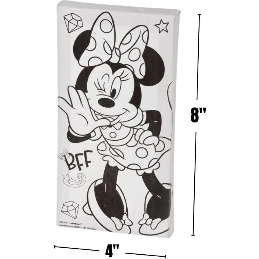 Conjunto de Lienzos para Colorear Disney Minnie Mouse 20x10cm