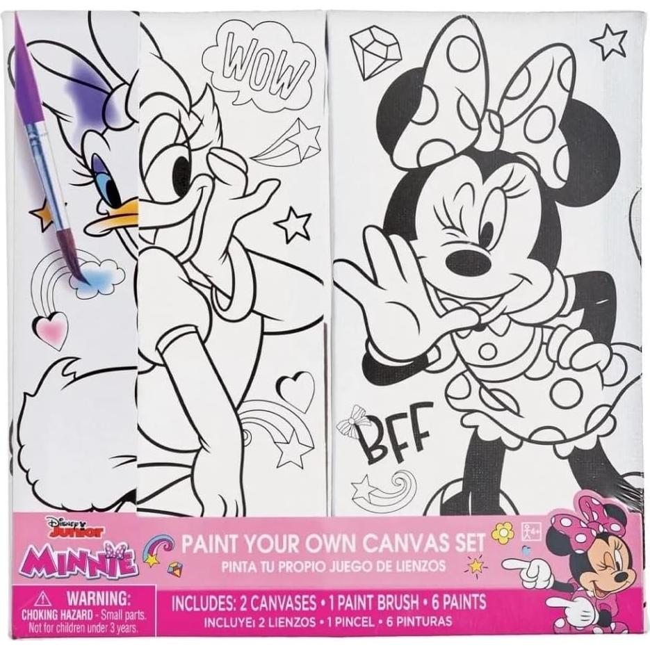 Conjunto de Lienzos para Colorear Disney Minnie Mouse 20x10cm