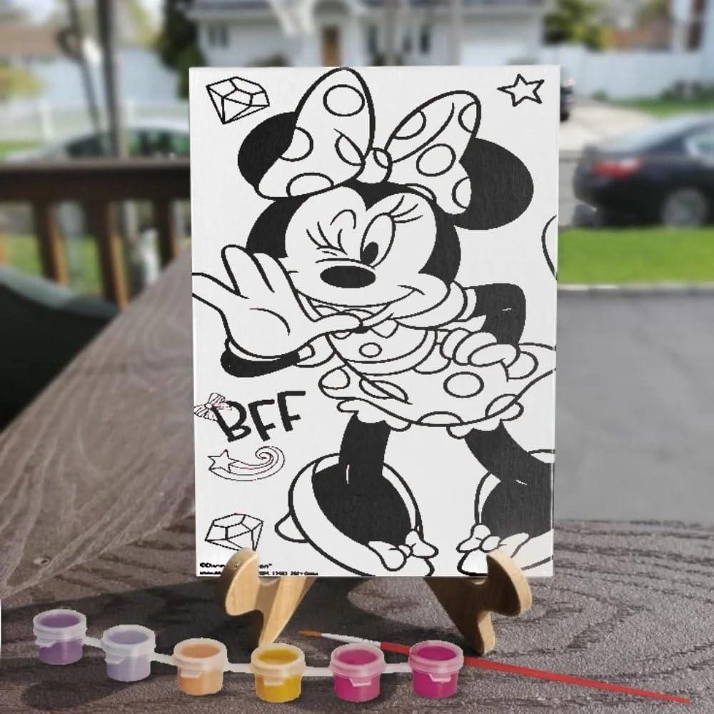 Conjunto de Lienzos para Colorear Disney Minnie Mouse 20x10cm