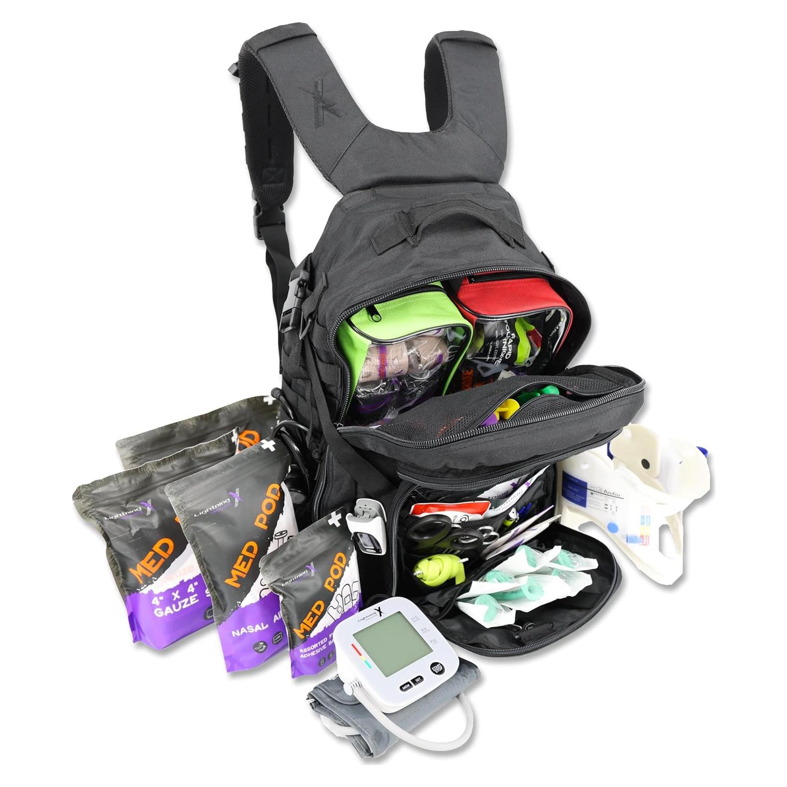 Mochila Médica Táctica Lightning X MB45-SKF con Suministros