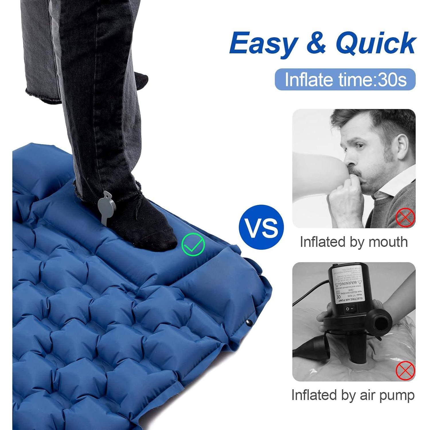 Almohadilla Inflable para Dormir Night Cat 195x65cm Azul