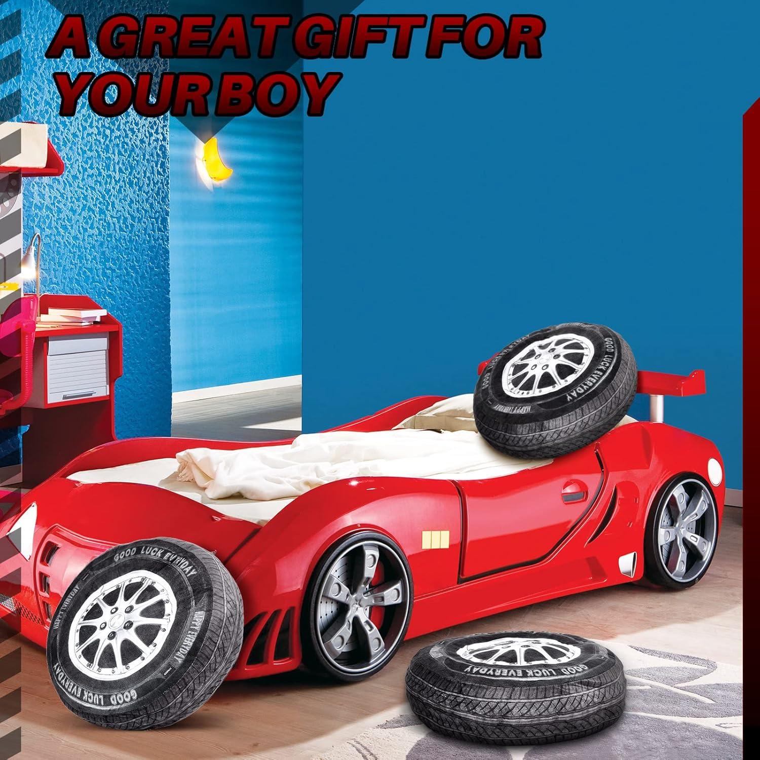 Almohadas de Peluche Rueda 3D Meooeck 40 cm - 2 Pcs