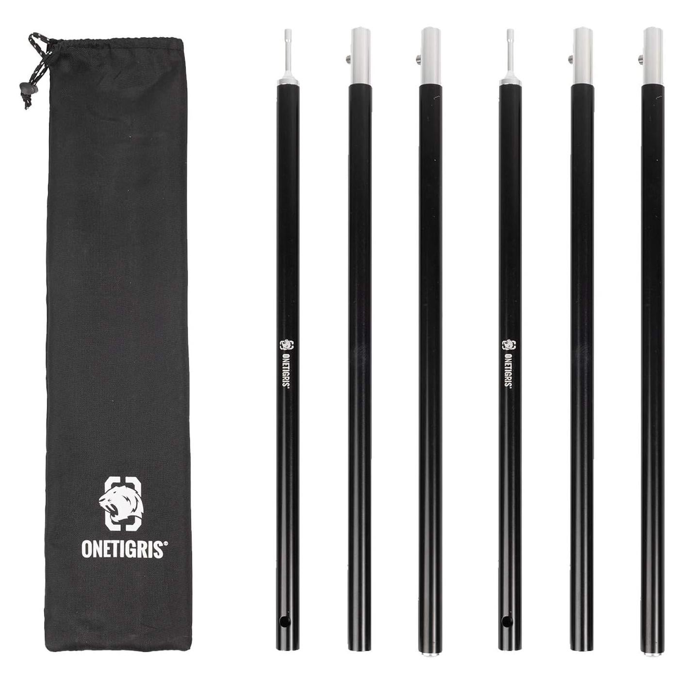 Postes de tienda ajustables OneTigris 2pc Aluminio 7075