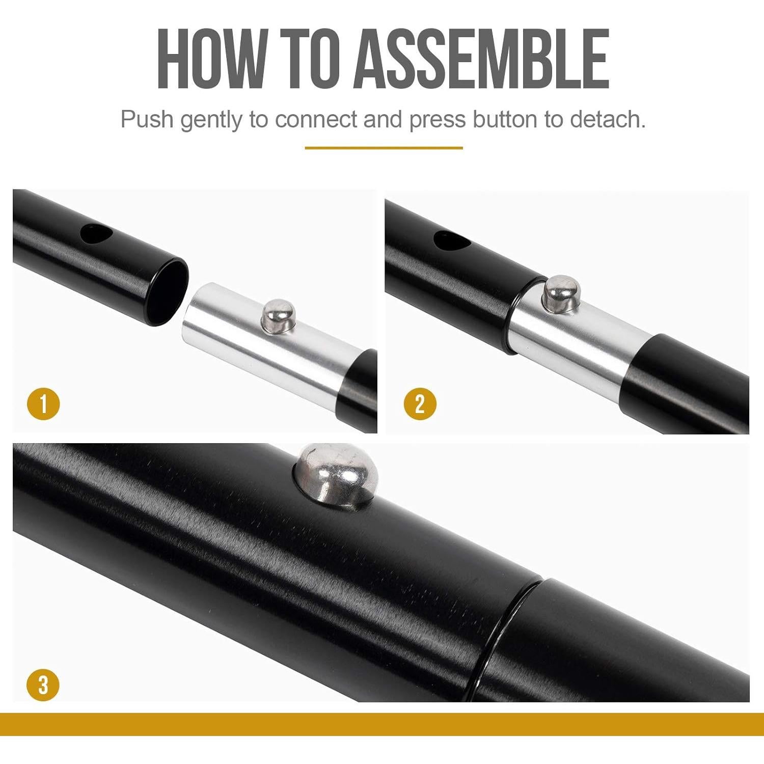 Postes de tienda ajustables OneTigris 2pc Aluminio 7075