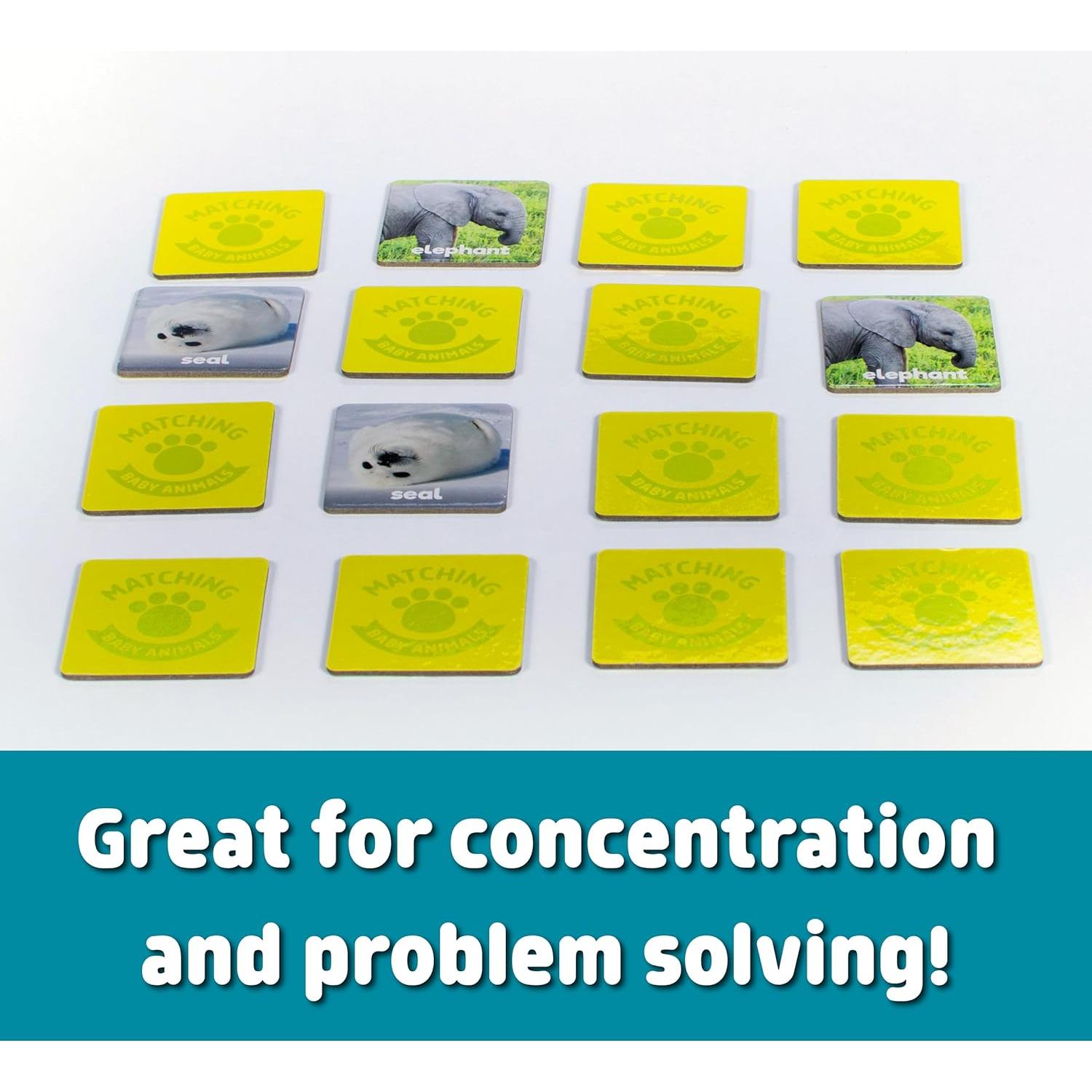 Juego de Emparejamiento de Animales Bebés Chuckle & Roar - 3 años+