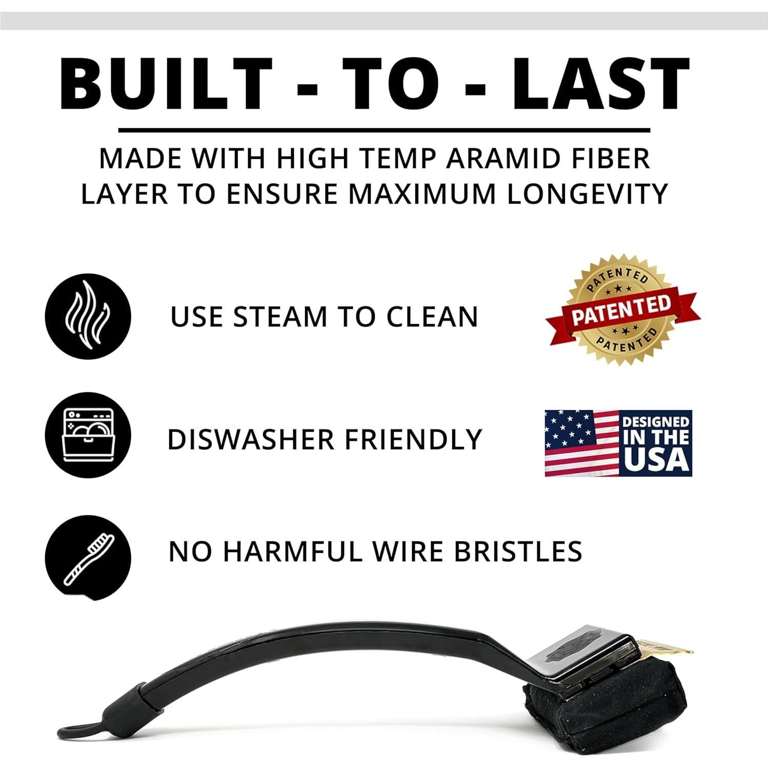 Cabezal de limpieza Grill Rescue Pro para parrillas sin cerdas