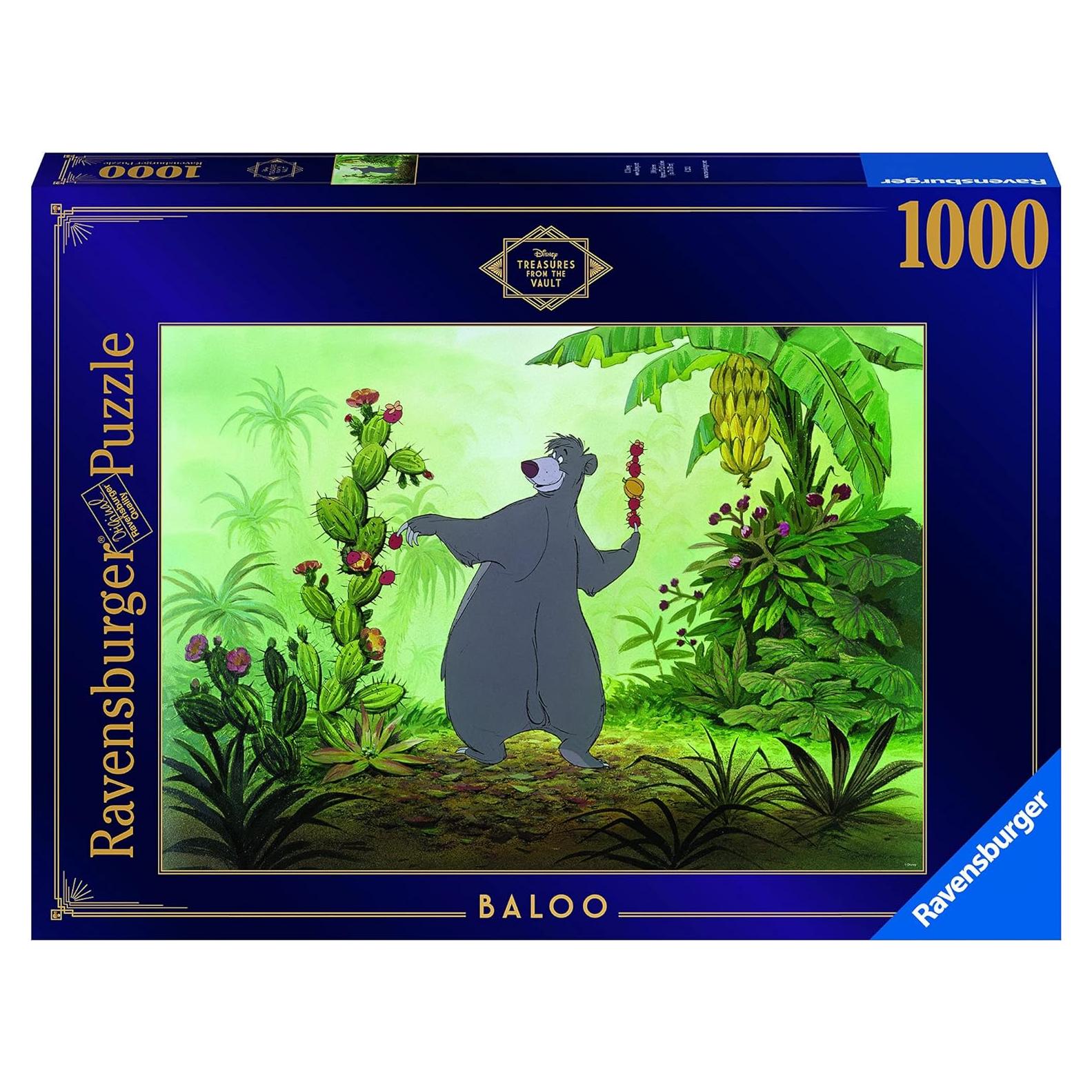 Rompecabezas Ravensburger 1000 Piezas Tesoros de Disney Baloo