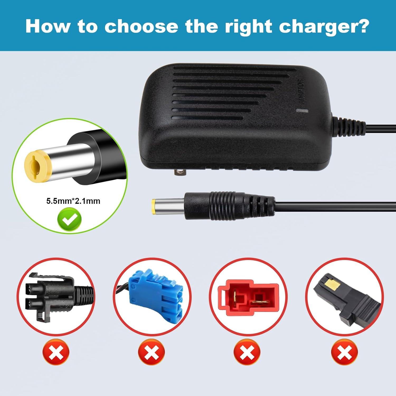 Cargador de Batería 24V Cilehall para Coches Eléctricos Niños