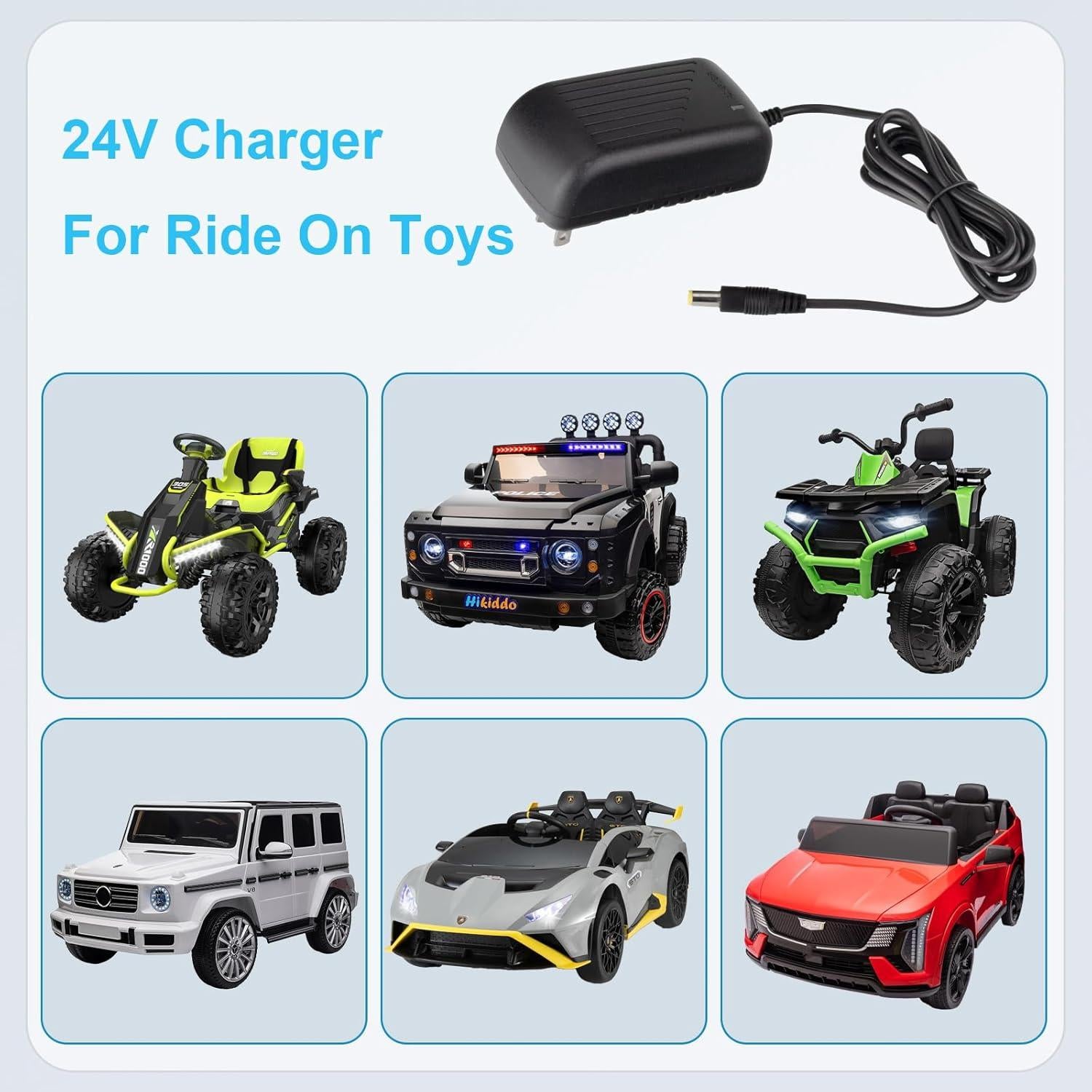 Cargador de Batería 24V Cilehall para Coches Eléctricos Niños