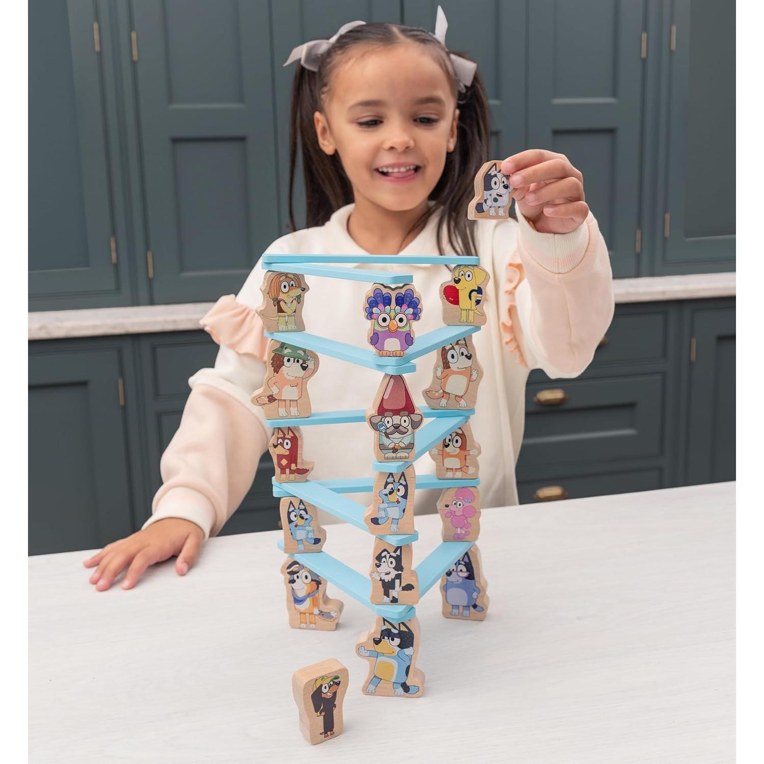 Juego de Apilamiento de Madera Bluey - 25 Piezas para Niños 3+