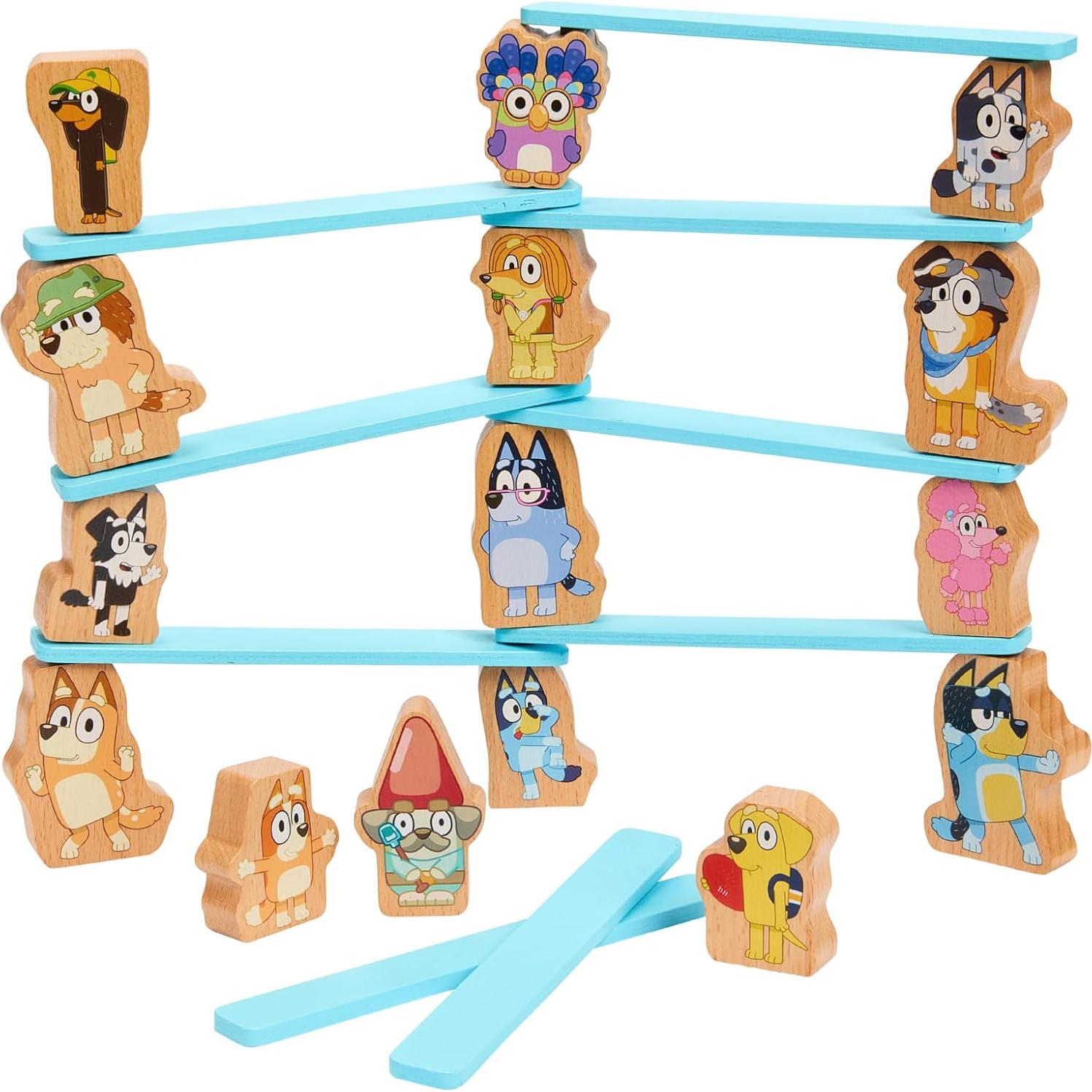 Juego de Apilamiento de Madera Bluey - 25 Piezas para Niños 3+