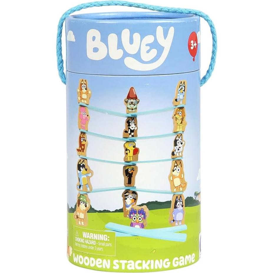 Juego de Apilamiento de Madera Bluey - 25 Piezas para Niños 3+