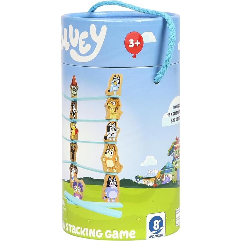 Juego de Apilamiento de Madera Bluey - 25 Piezas para Niños 3+