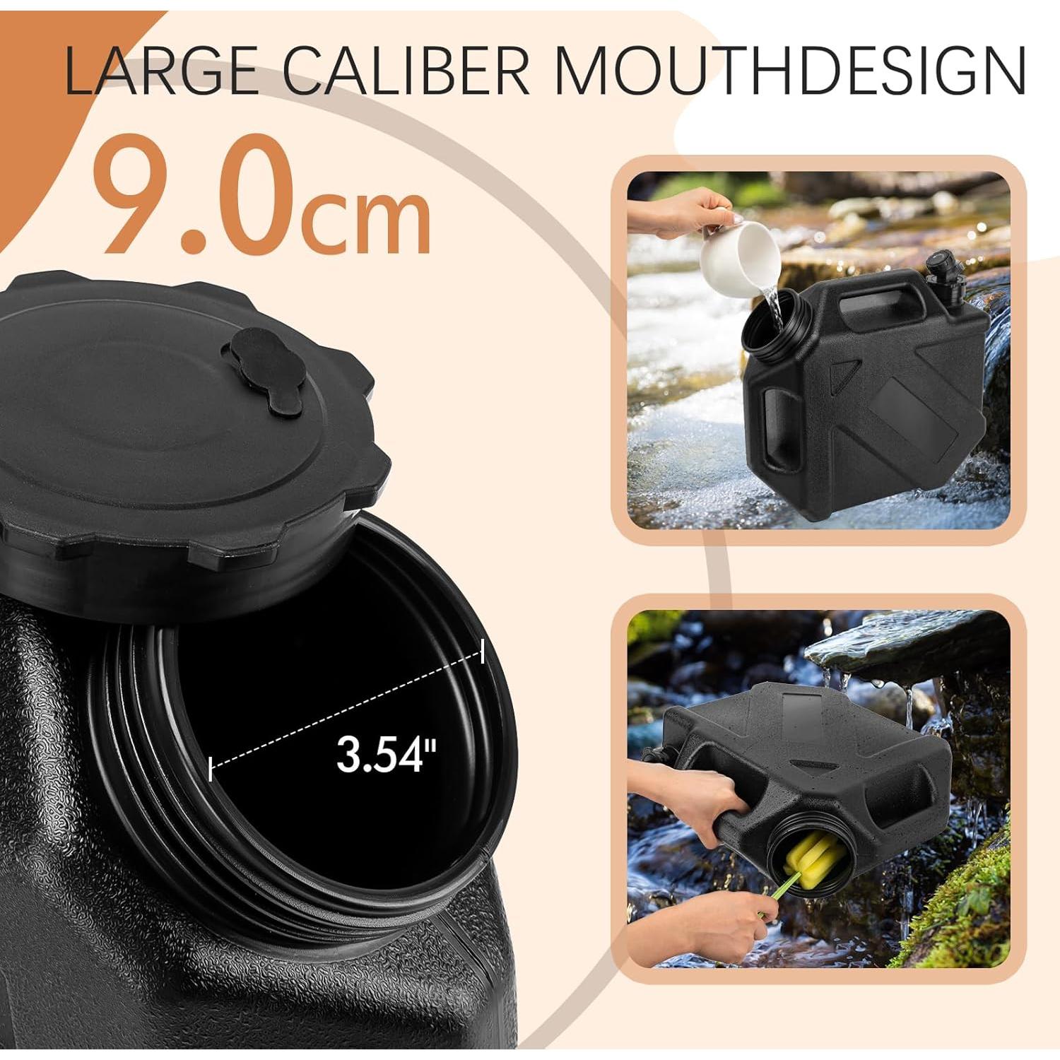 Jarra de Agua para Camping JOHAHTANG 10L con Grifo Antifugas