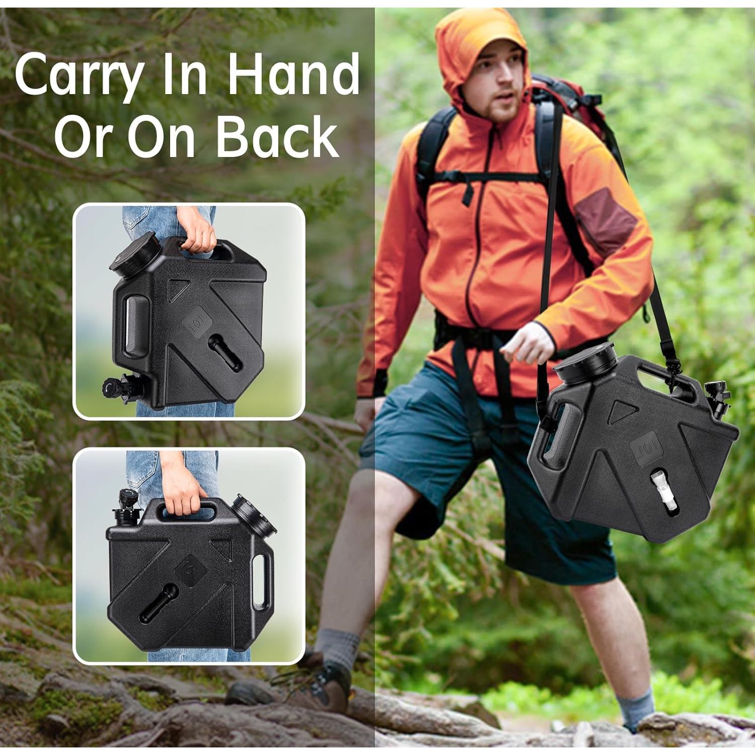 Jarra de Agua para Camping JOHAHTANG 10L con Grifo Antifugas