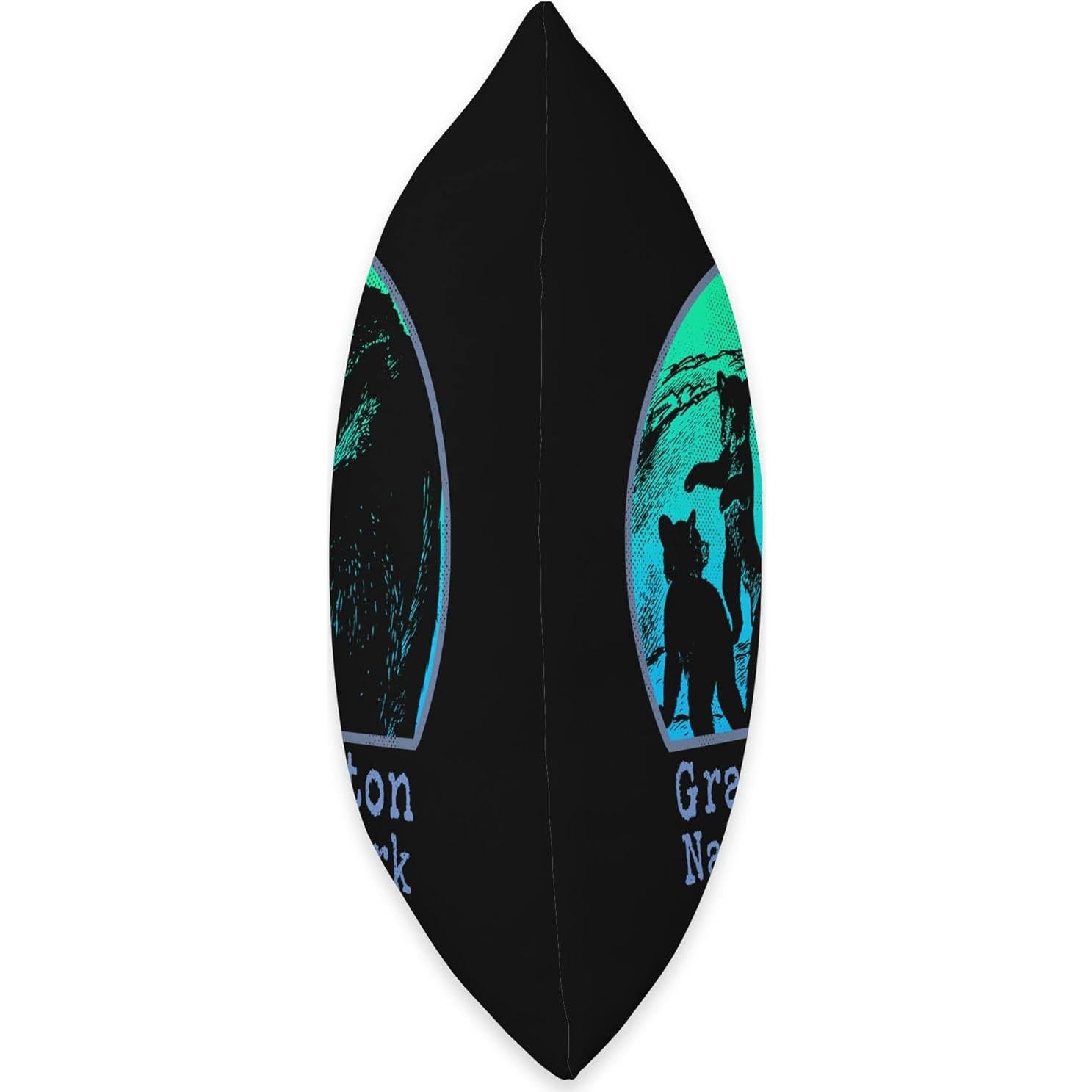 Grand Teton National Park Bears Hiking Camping Souvenir Throw Pillow