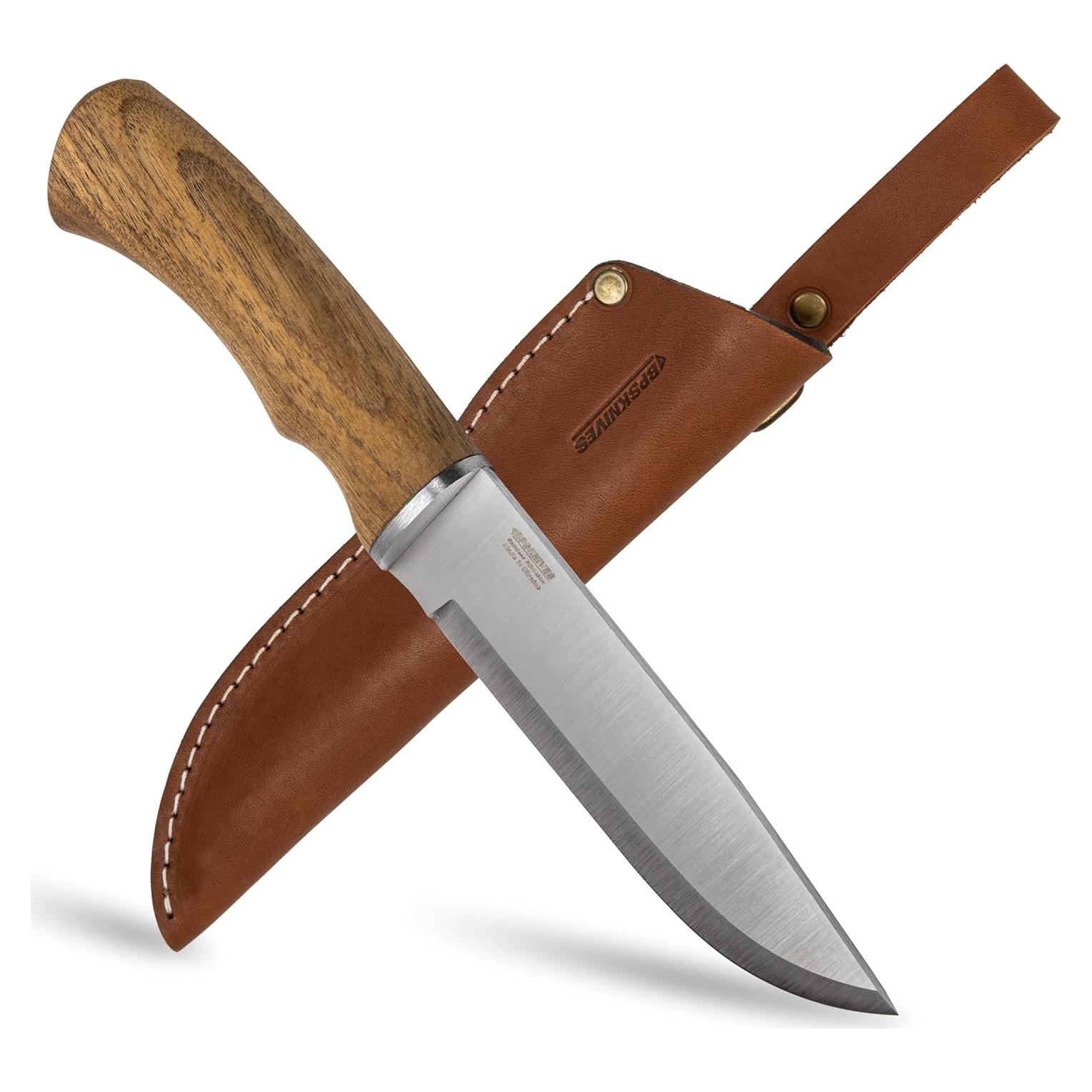 Cuchillo de Campamento BPS BK06 con Funda de Cuero 25cm