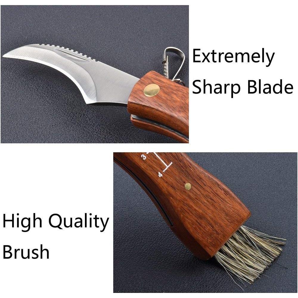 Cuchillo Plegable para Champiñones Yuntis 21 cm Acero Inoxidable