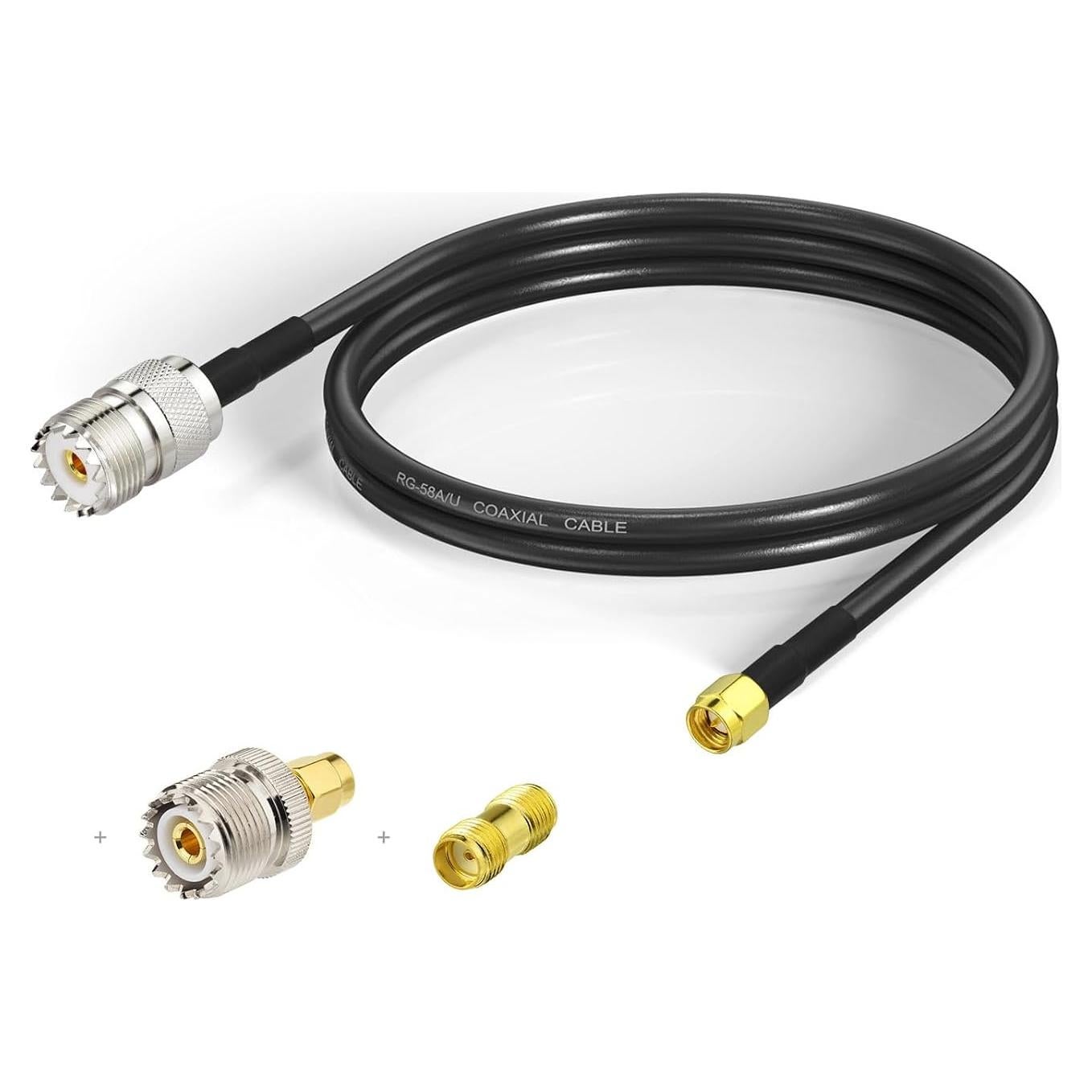 Cable Coaxial SMA Macho a UHF Hembra SO-239 100cm Fivegiot