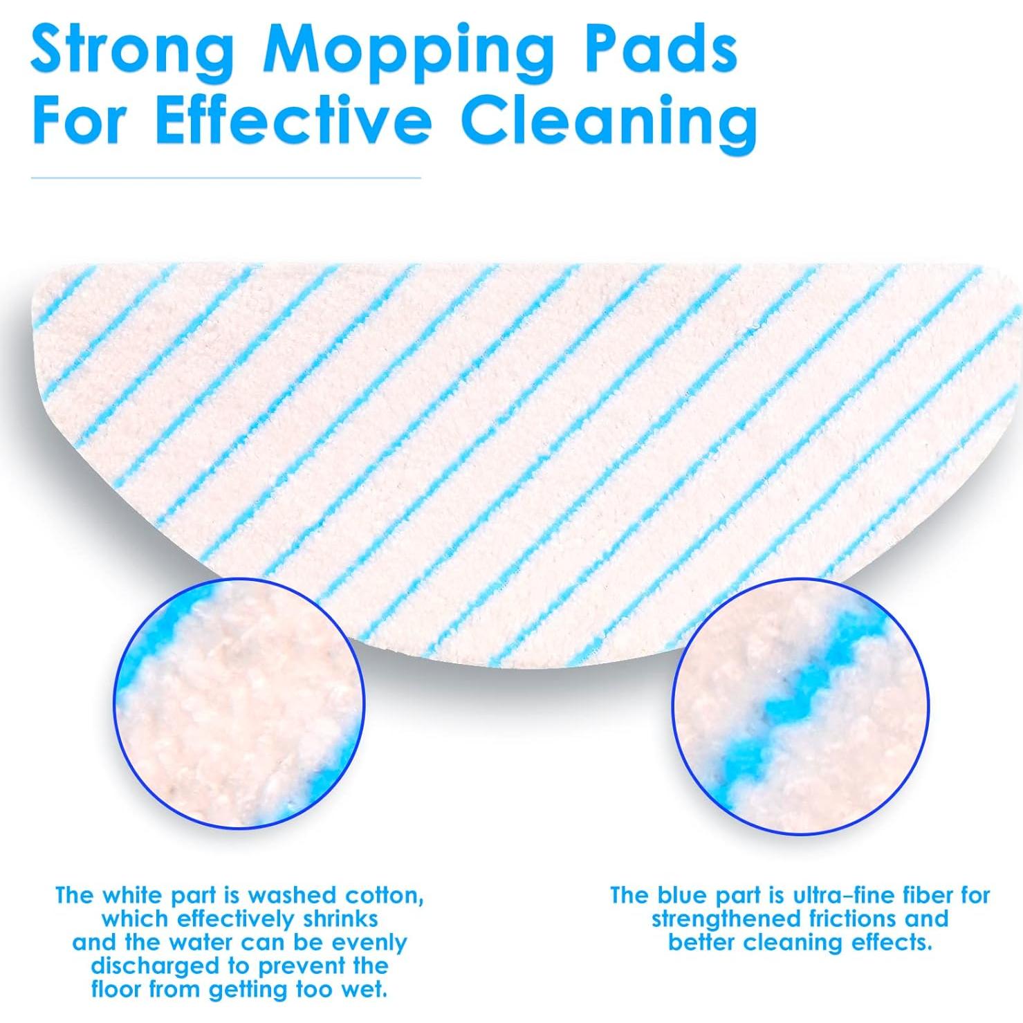 50 Almohadillas de Mopa Desechables CHAIN PEAK para ECOVACS