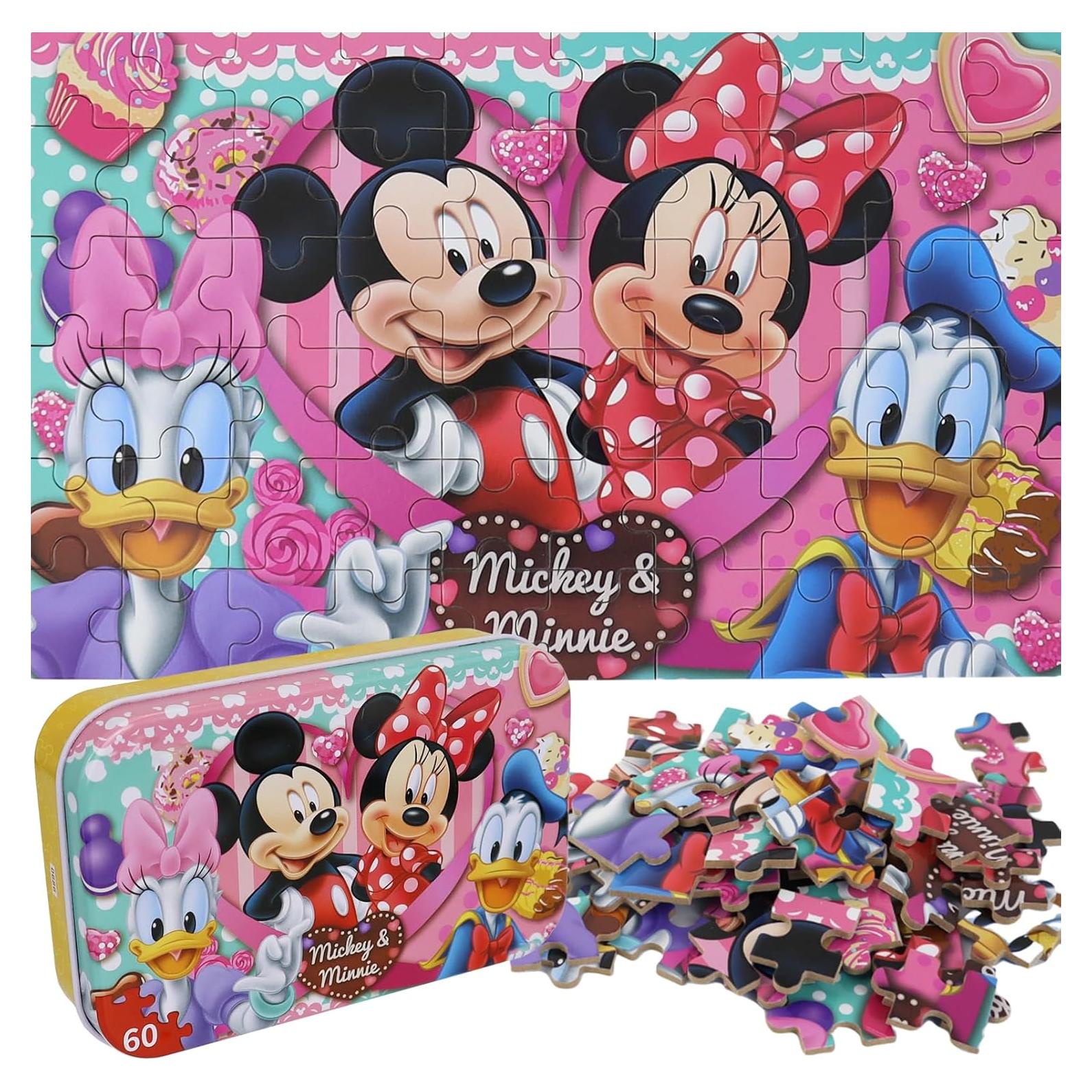 Rompecabezas Mickey Mouse 60 Piezas Nexbox para Niños 4-8 Años