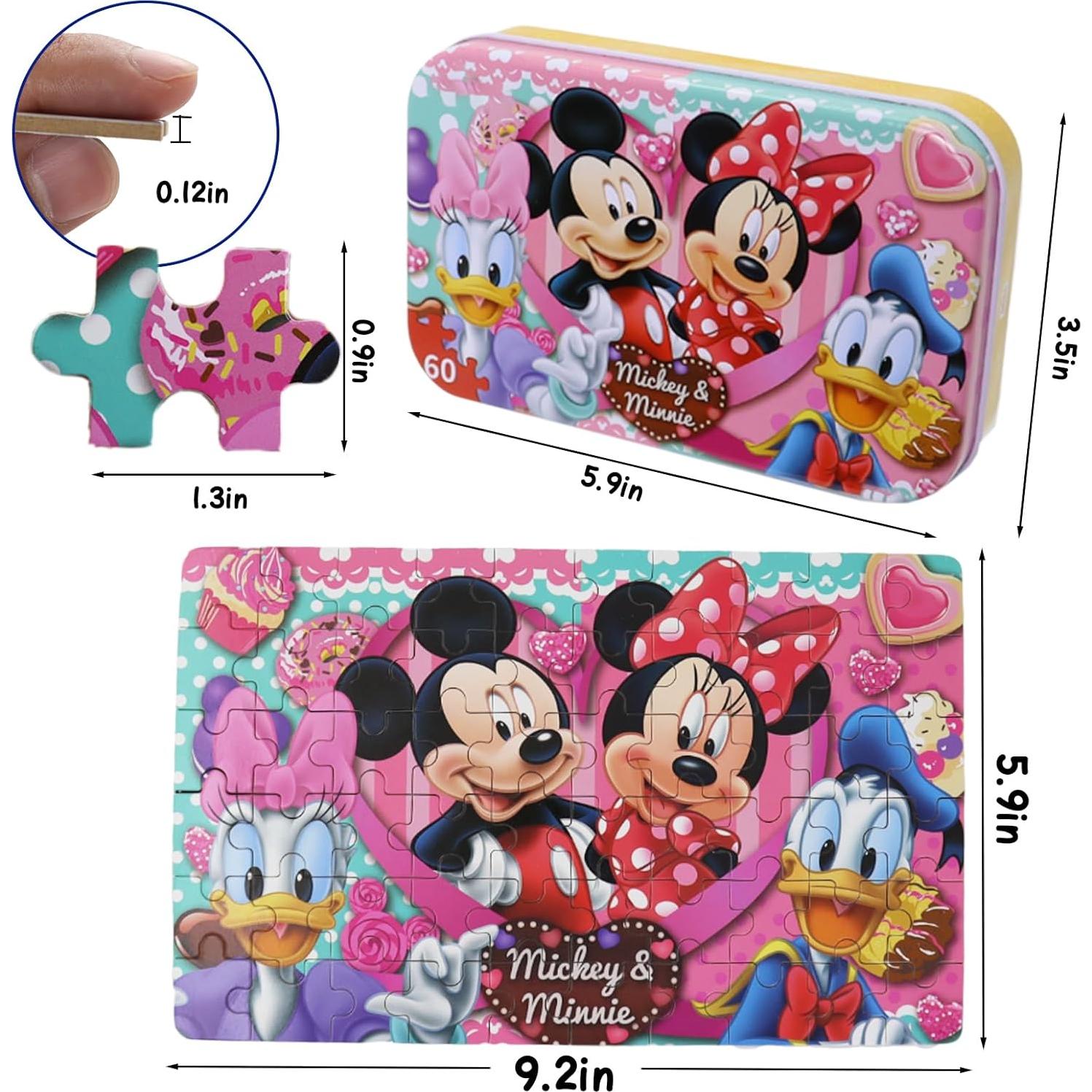 Rompecabezas Mickey Mouse 60 Piezas Nexbox para Niños 4-8 Años