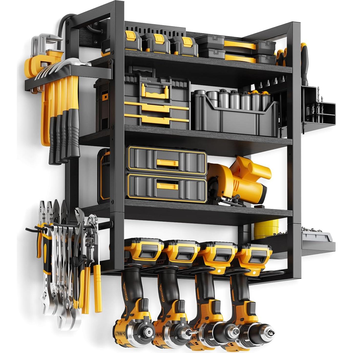 Organizador de Herramientas Kalrin Montado en Pared 4 Niveles