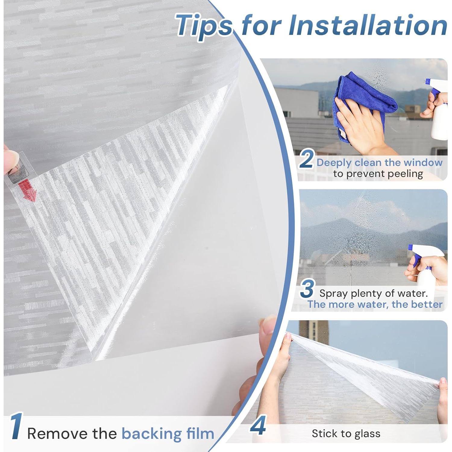 Película de Privacidad Esmerilada LUTE 44.5x199.4cm UV