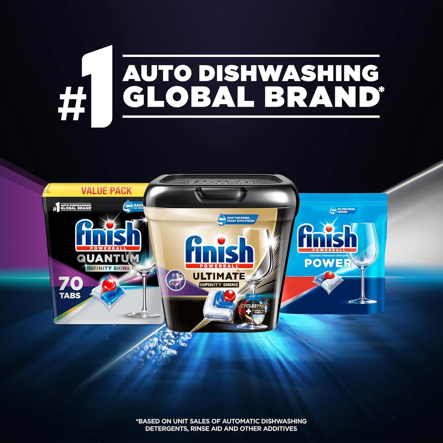 Finish Quantum Infinity Shine Cápsulas Detergente Lavavajillas 70 Unidades