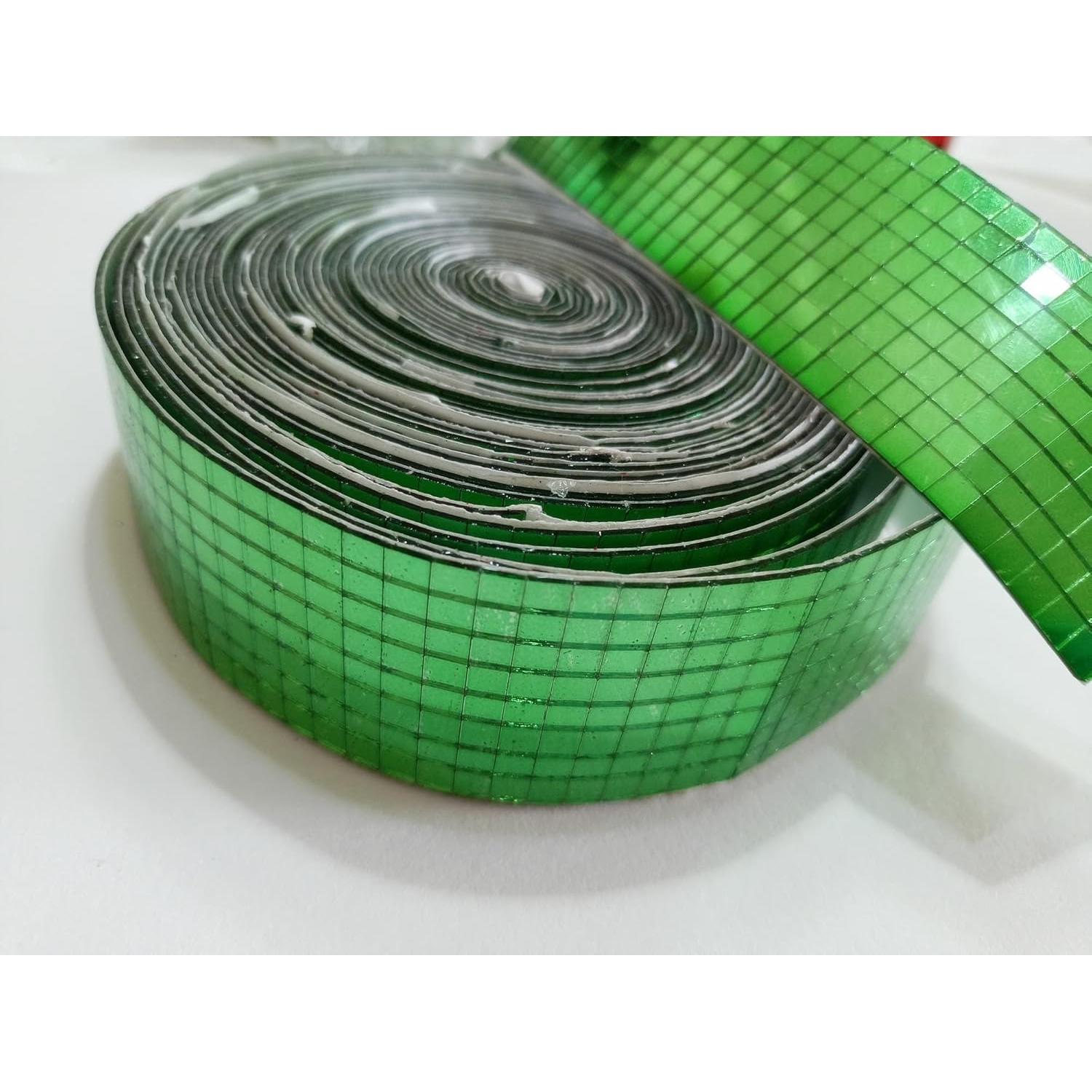 Mosaicos de Espejo Autoadhesivos MEYA 1 Metro Verde 1570 Piezas