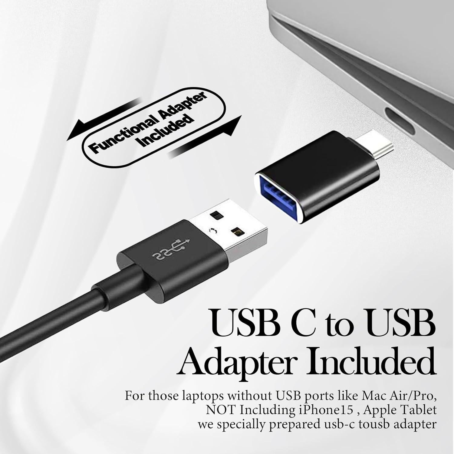 Altavoces de computadora OGUPGX EL024 USB-C con clip para monitor