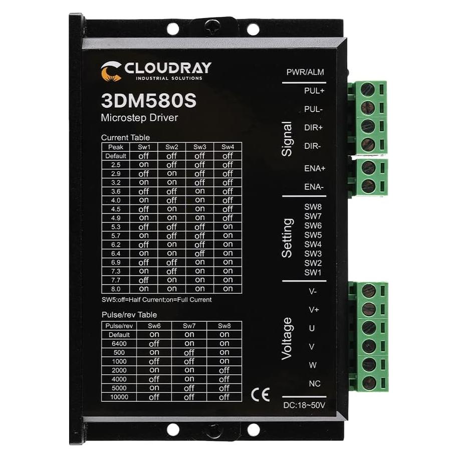 Controlador de Motor Paso a Paso Cloudray 3DM580S 1-8A 18-50VDC