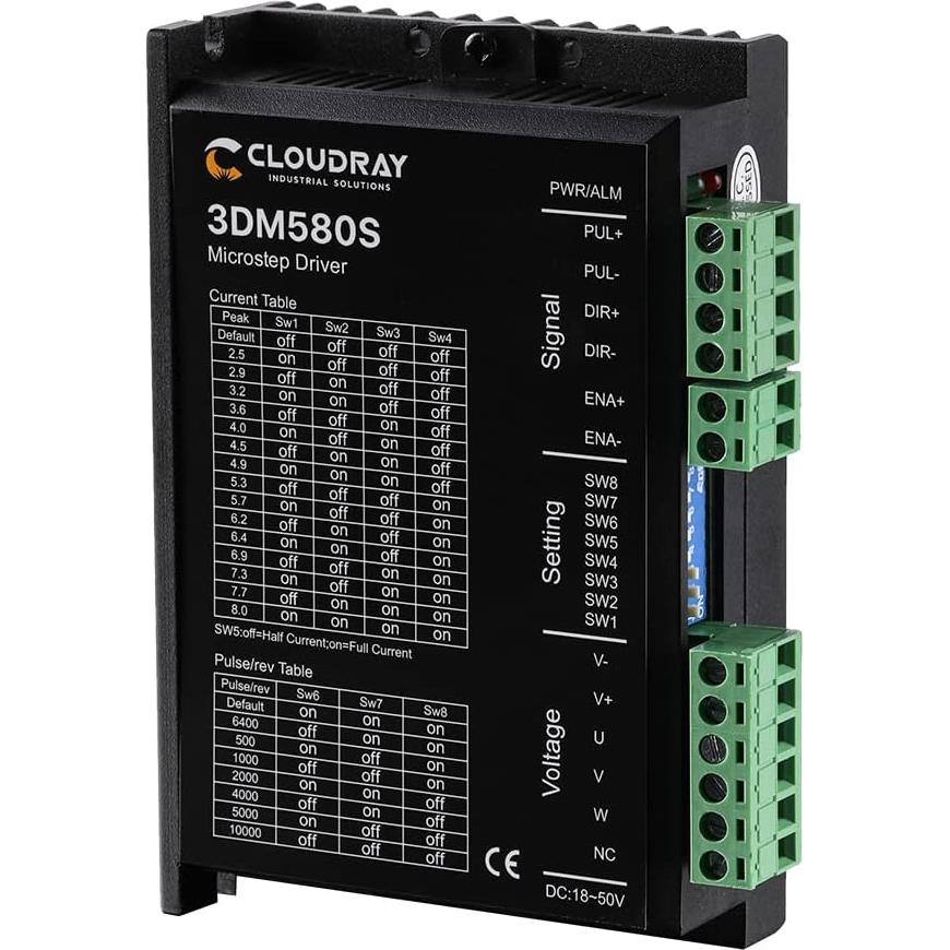 Controlador de Motor Paso a Paso Cloudray 3DM580S 1-8A 18-50VDC