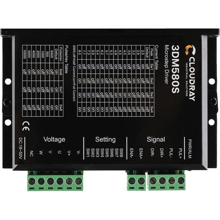 Controlador de Motor Paso a Paso Cloudray 3DM580S 1-8A 18-50VDC