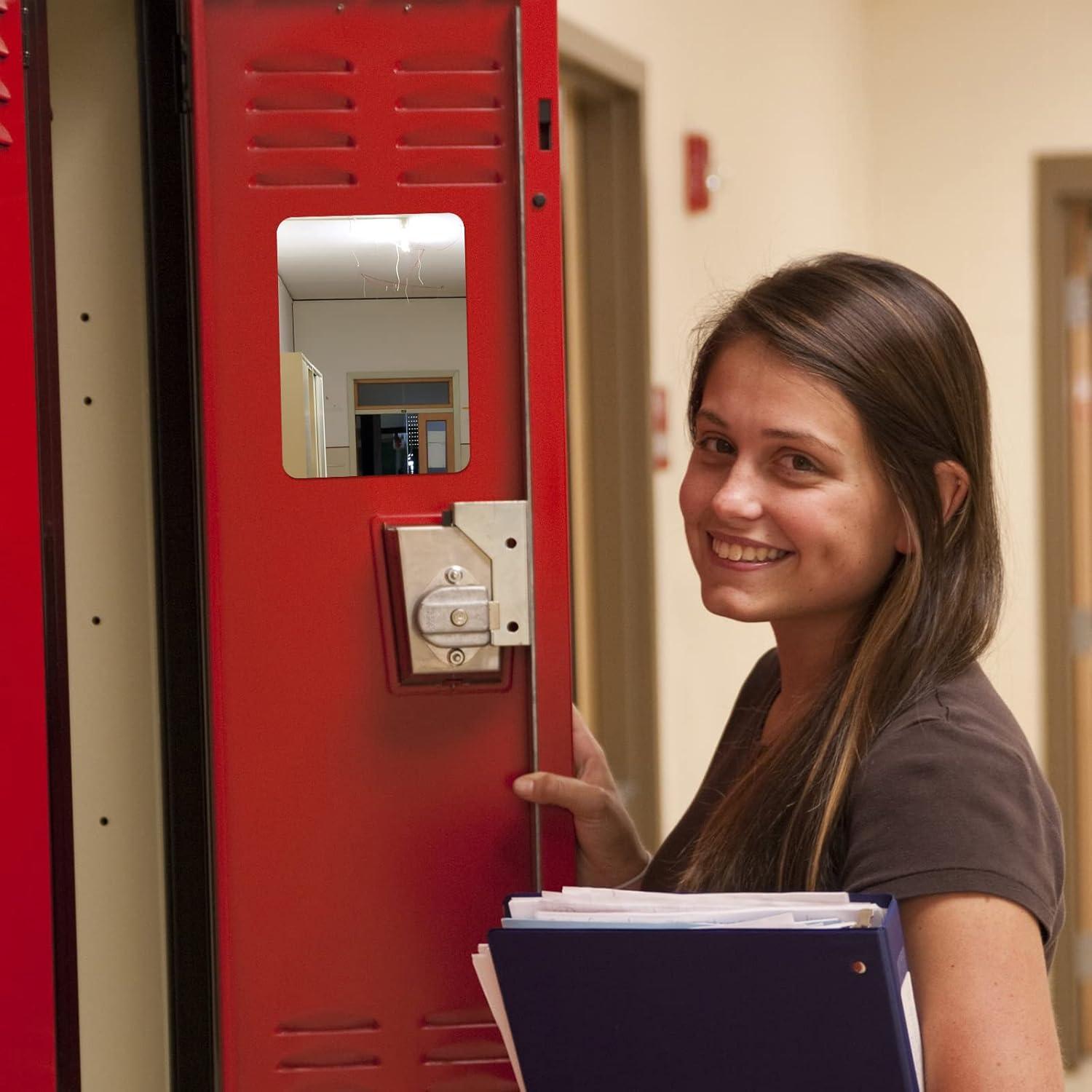 Espejo Magnético Blulu 2 Pcs 14.73 x 10.16 cm Vidrio Plata