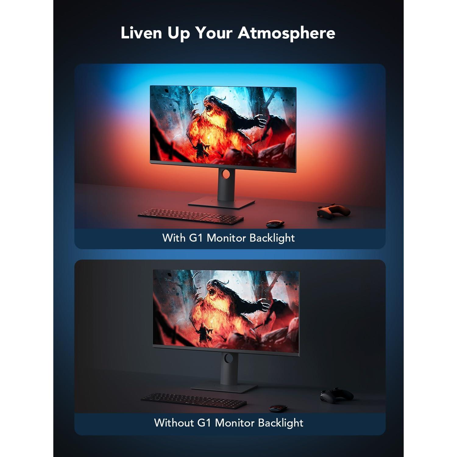 Govee Luz de Juego RGBIC para Monitores 27-34 Pulgadas