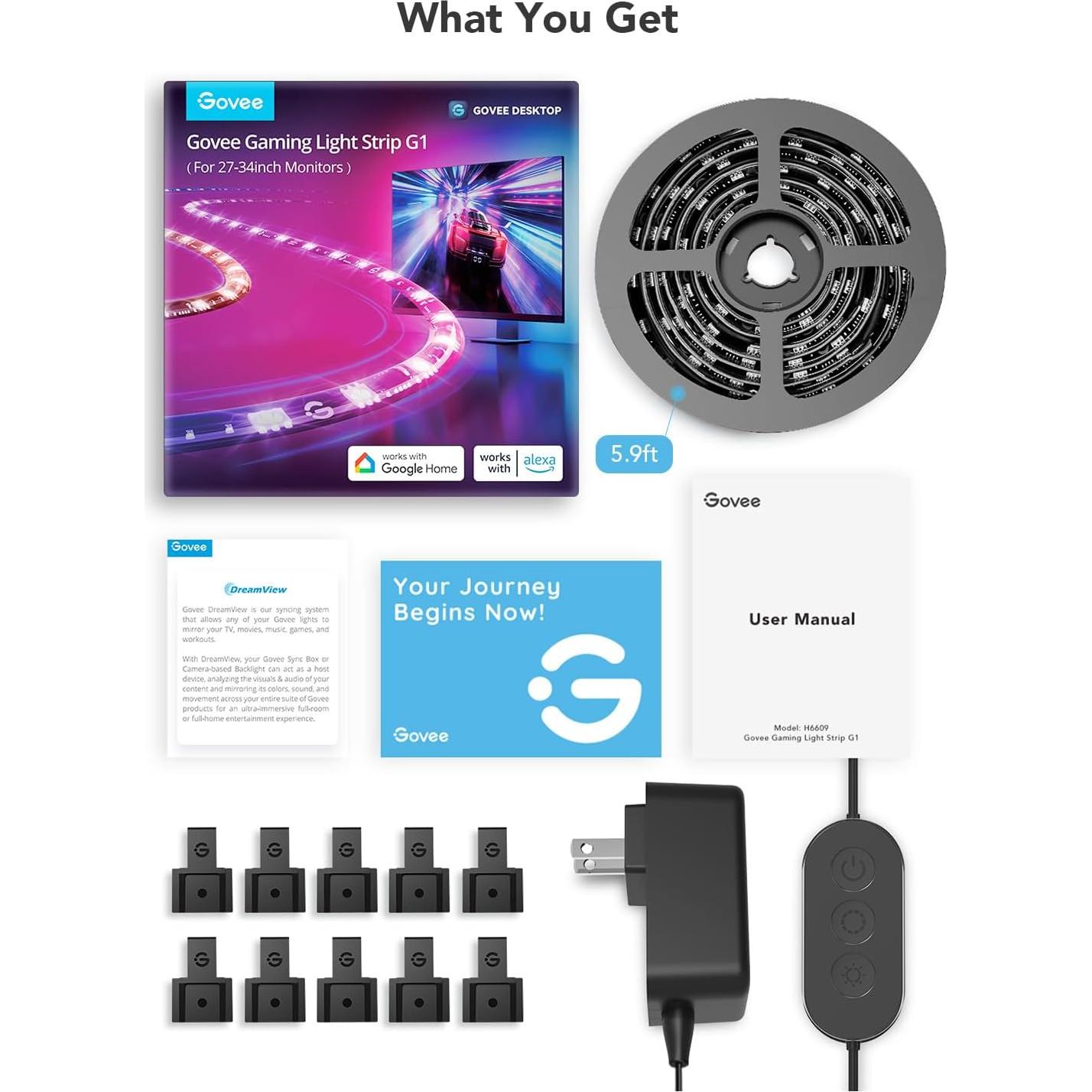 Govee Luz de Juego RGBIC para Monitores 27-34 Pulgadas