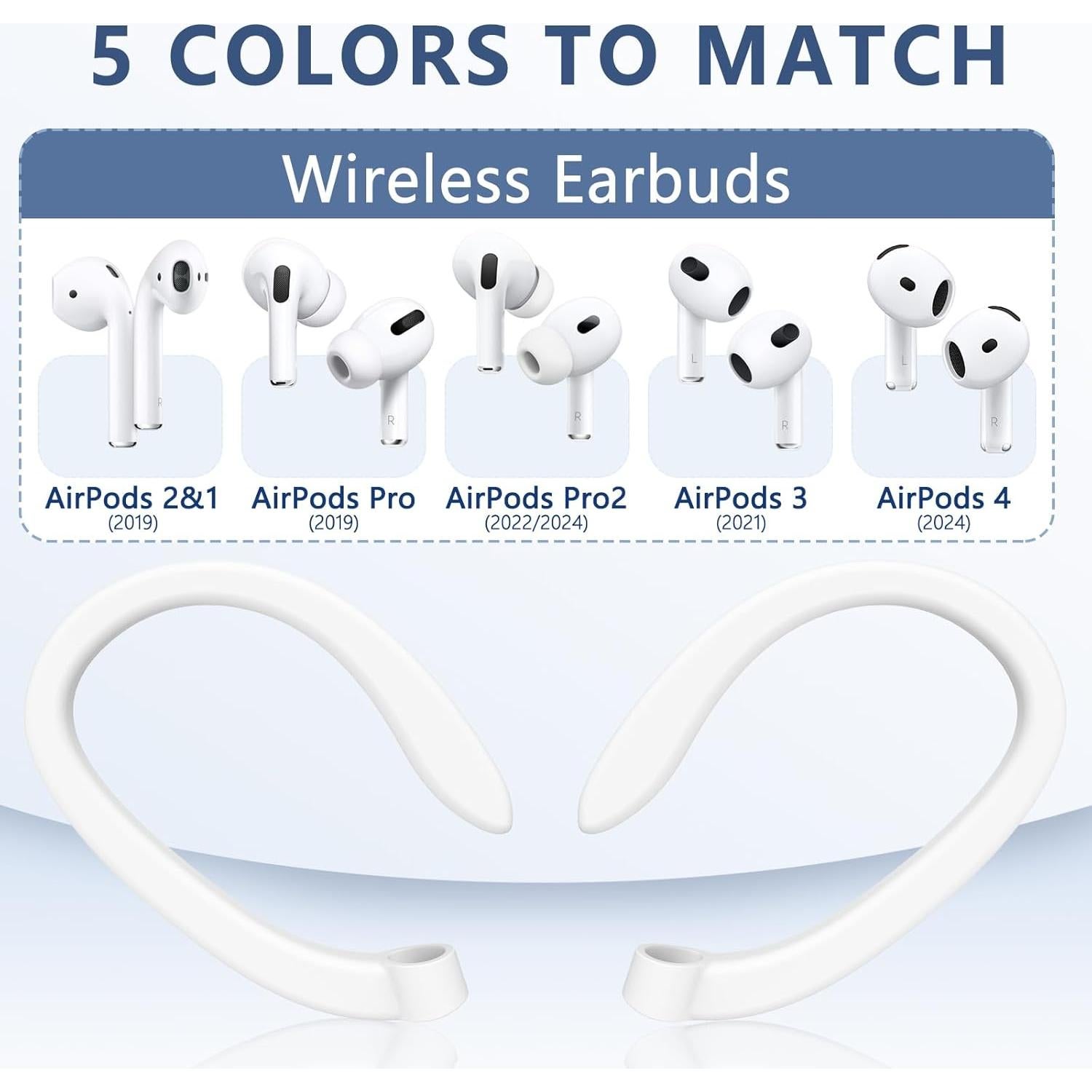 Ganchos Antideslizantes para AirPods Pro Polislime - 2 Pares