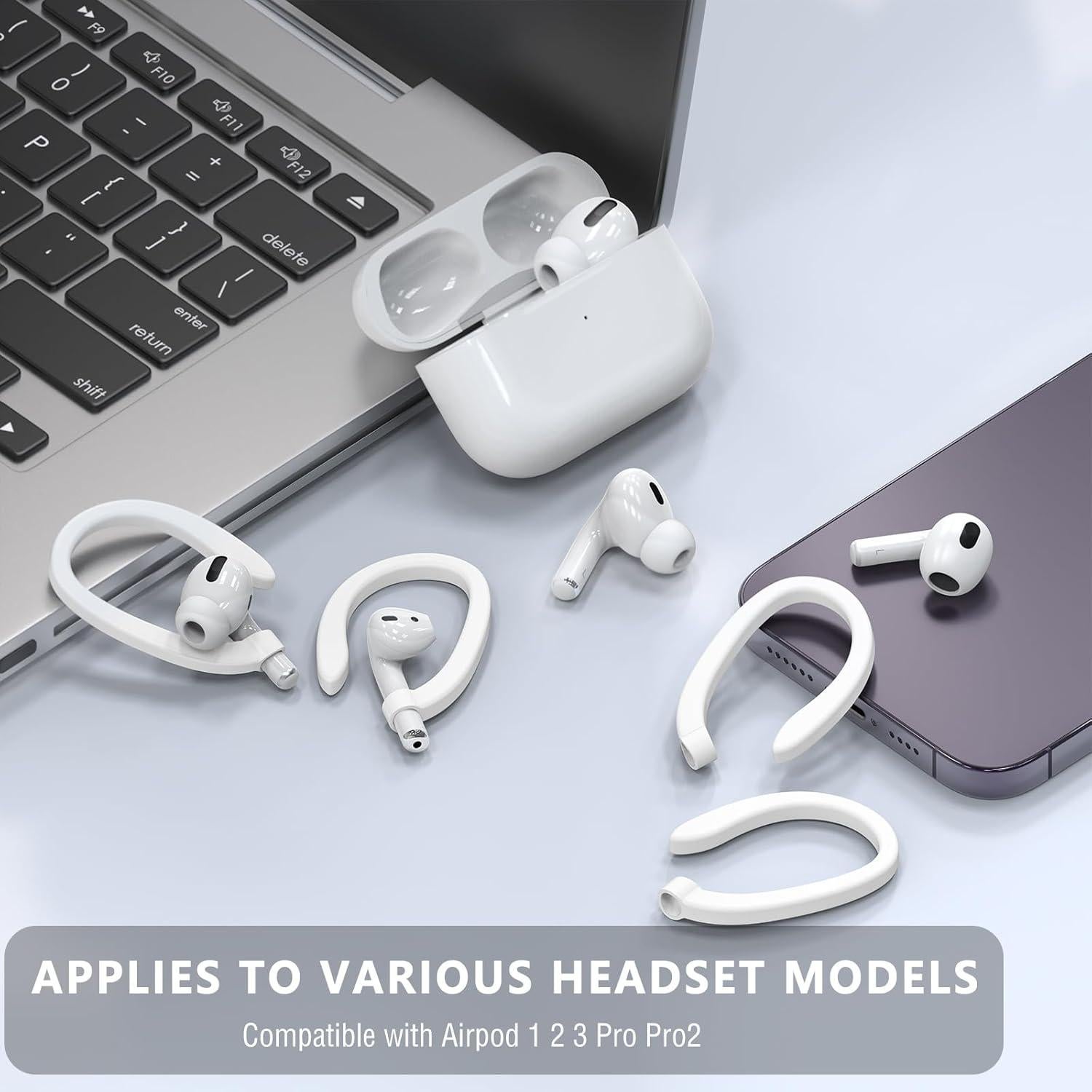 Ganchos Antideslizantes para AirPods Pro Polislime - 2 Pares