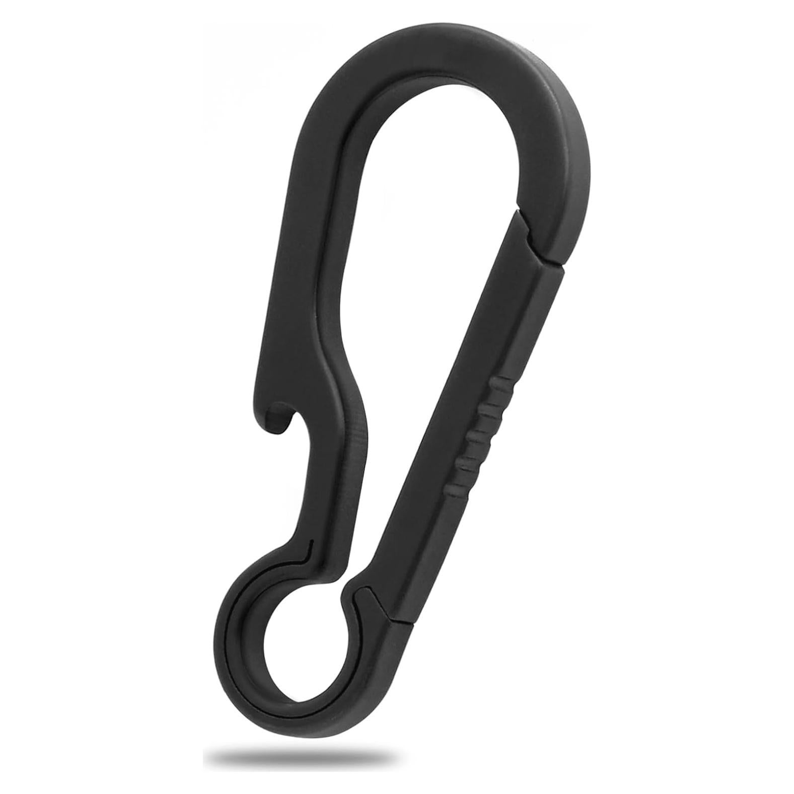 Llavero de Carabina de Titanio PJYTAC TKC02B Negro 5.08 cm