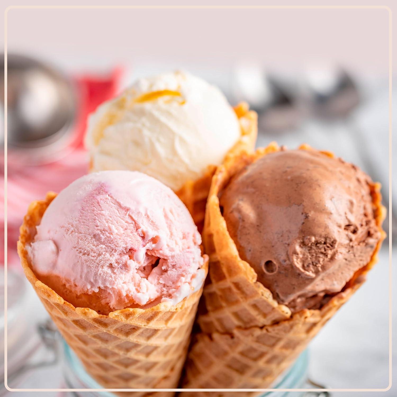 Máquina de Hielo Nostalgia 4 Cuartos Madera Clara Eléctrica