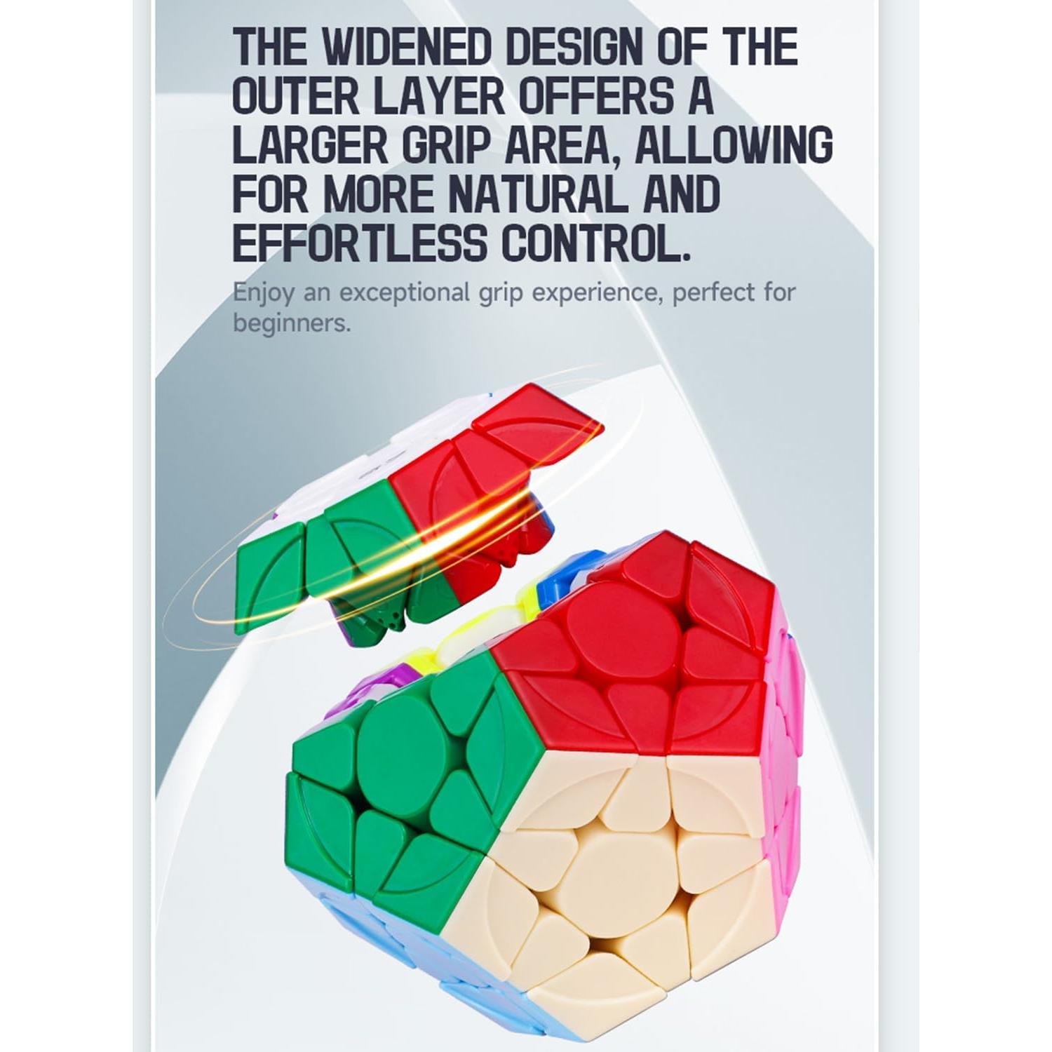 Cubo Megaminx Roxenda Dodecaédrico 8.9 cm Juguete Puzzle