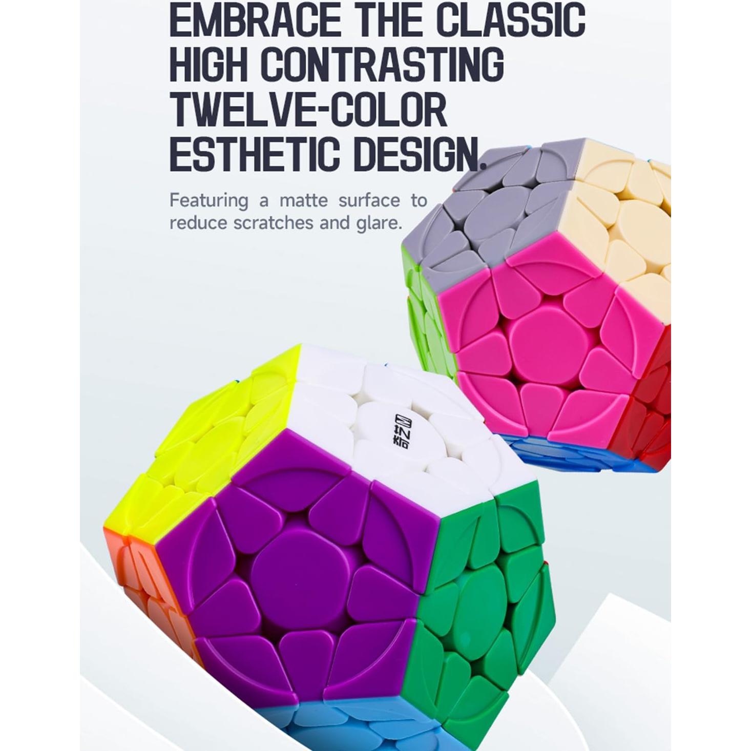 Cubo Megaminx Roxenda Dodecaédrico 8.9 cm Juguete Puzzle