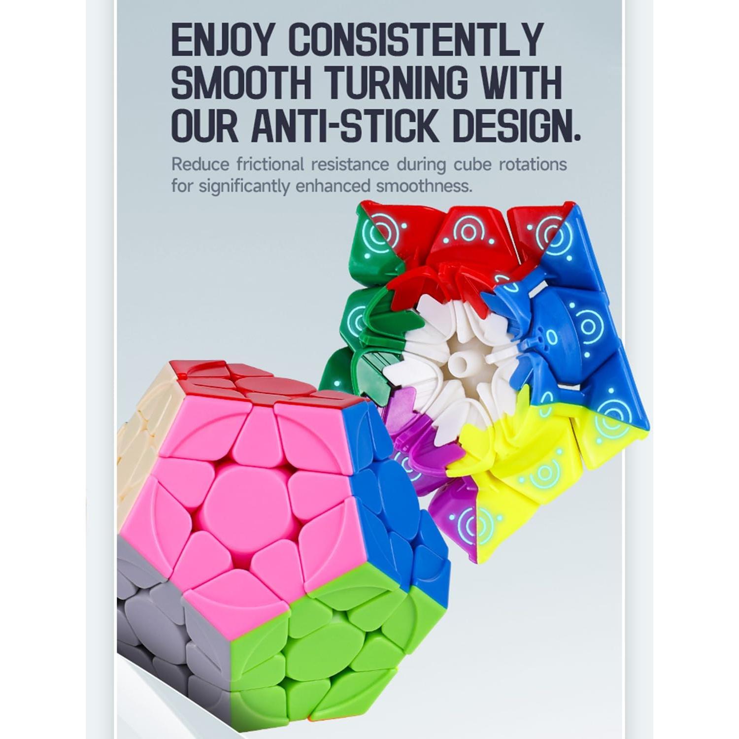 Cubo Megaminx Roxenda Dodecaédrico 8.9 cm Juguete Puzzle