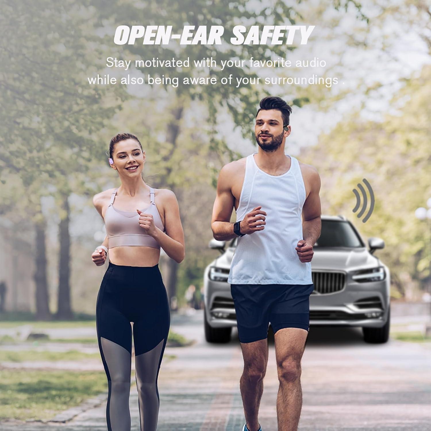 Auriculares Inalámbricos Conducción Ósea Bluetooth Ows Negro